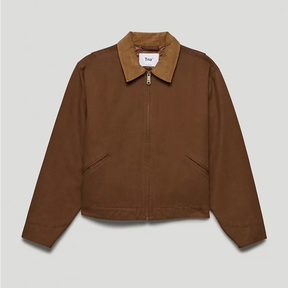 TNA Dale Jacket in Cognac from Aritzia